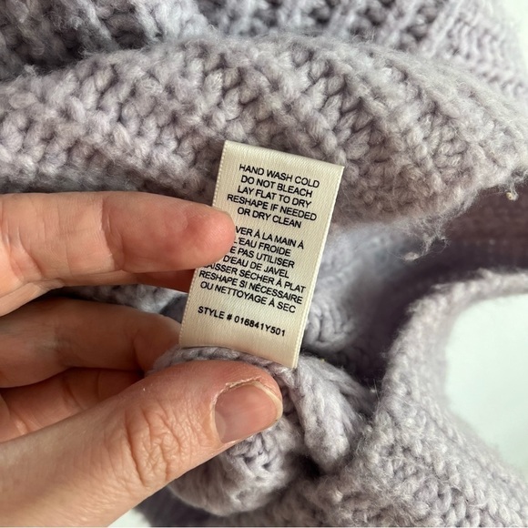 LA VIE x REBECCA TAYLOR Ribbed Turtleneck Chunk Knit Pullover Sweater - Picture 10 of 10